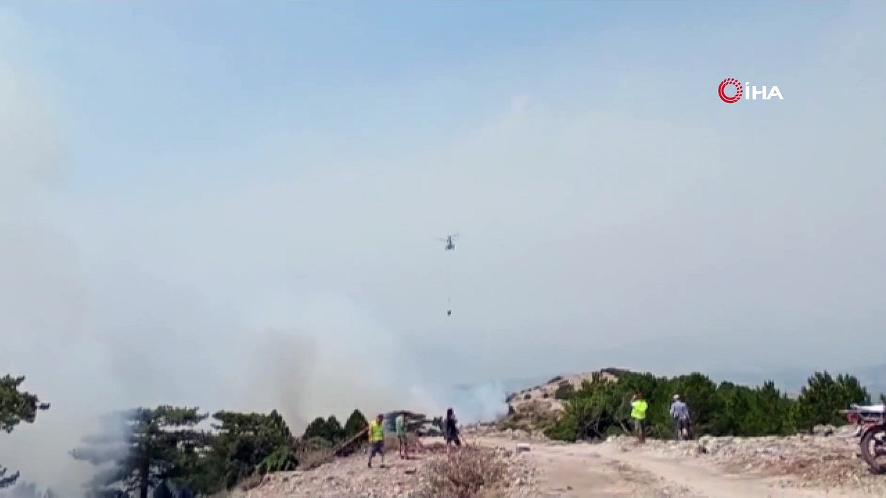 Kavaklıdere yangını Menteşe sınırlarında devam ediyor