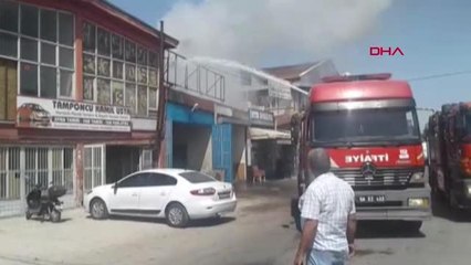 Aksaray'da sanayi sitesinde yangın