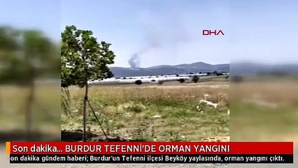 Son dakika... BURDUR TEFENNİ'DE ORMAN YANGINI