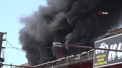 Aksarayda sanayi sitesinde çıkan yangında 14 kişi dumandan etkilendie geldi