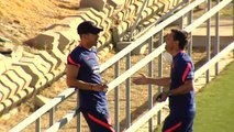 El Atlético entrena con todos sus jugadores a disposición de Simeone