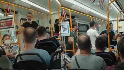 Metroya maskesiz bindi, ‘Özel Harekatçıyım’ dedi