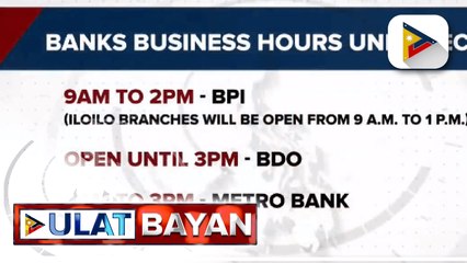 BSP, tiniyak ang tuluy-tuloy na serbisyo ng mga bangko sa panahon ng ECQ; Mga bangko, magpapatupad ng mas maiksing banking hours