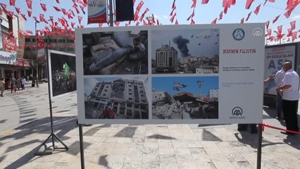 Medya-İş, AA'nın fotoğraflarından oluşan "Direnen Filistin" konulu sergi açtı