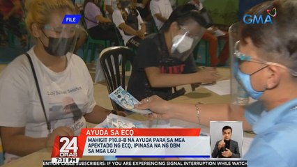 Mahigit P10.8-B na ayuda para sa mga apektado ng ECQ, ipinasa na ng DBM sa mga LGU | 24 Oras
