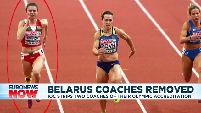 Krystsina Tsimanouskaya: Two Belarus coaches removed from Tokyo Olympics