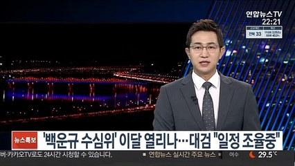 '백운규 수심위' 이달 열리나…대검 "일정 조율 중"