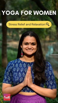 Stress-relieving yoga poses for reducing the daily pressure.