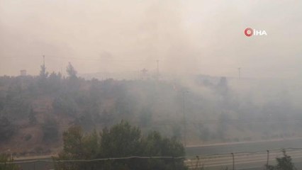 Atina'nın kuzeyinde alevlerle mücadele sürüyor
