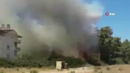 Manavgat merkezdeki ilk yangın böyle başladı