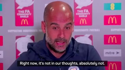 Messi transfer is 'absolutely not' in Guardiola's thoughts