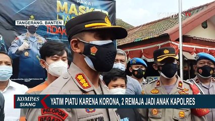2 Remaja Jadi Anak Kapolres Karena Yatim Piatu Akibat Corona