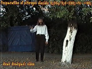 Preparation of nitrogen dioxide — Avak Avakyan’s video