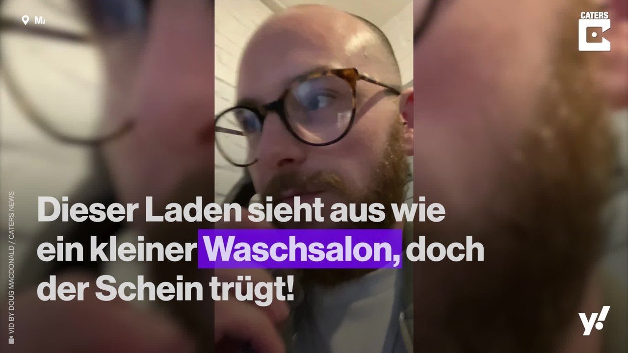 Ein Waschsalon, der sich als Cocktailbar entpuppt.