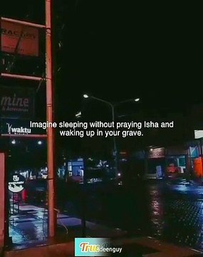 Imagine waking up in Ur grave without praying Isha prayer↔️Want peace in Ur grave wake up nowShare