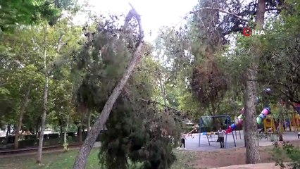 Kozan'da sağanak ve dolu yağışı etkili oldu