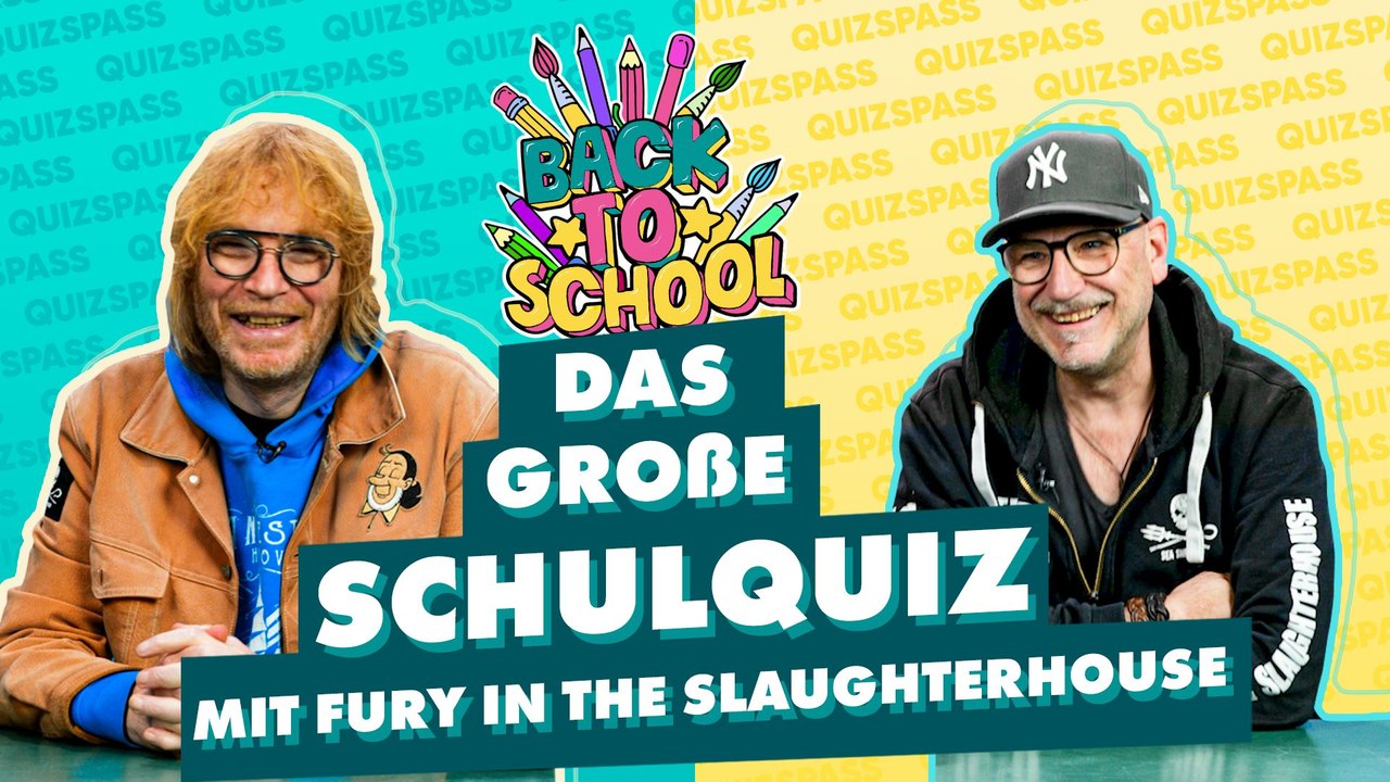 Die Jungs von Fury in the Slaughterhouse müssen wieder die Schulbank drücken!