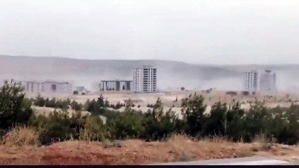 Gaziantep'i toz bulutları kapladı