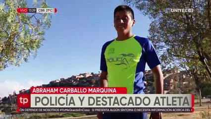 Boliviano de Oro: Abraham Carballo es un destacado atleta y policía que dejó en alto al país