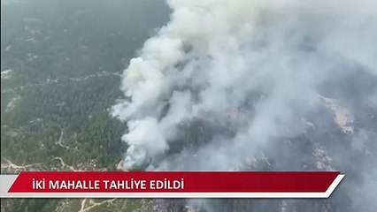 Yatağan’da başlayan yangın Çine’ye yöneldi: 2 mahalle tahliye edildi