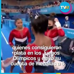 La gimnasta olímpica Simone Biles reveló que recibió flores de Lady Gaga