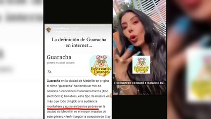 Marcela Reyes indignada por la definición de guaracha que encontró en Internet