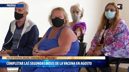 Completar las segundas dosis de la vacuna en agosto