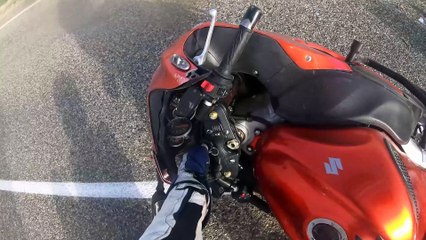 Motorcyclist Crashes into Unexpected Herd of Sheep