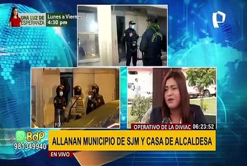 Policía de la DIVIAC interviene municipalidad y casa de la alcaldesa de SJM