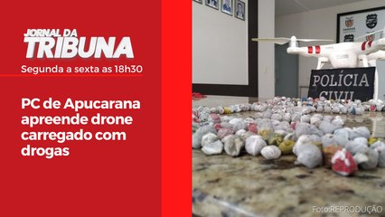 PC de Apucarana apreende drone carregado com drogas