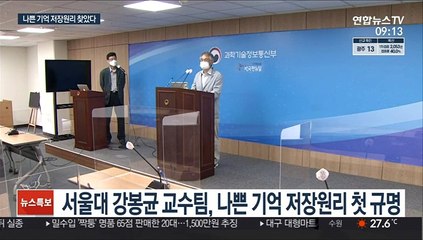 트라우마 극복 실마리…나쁜 기억 저장원리 첫 규명
