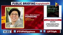 Panayam ng PTV kay USec. Maria Rosario Vergeire kaugnay ng patuloy na pagtugon sa epekto ng COVID-19