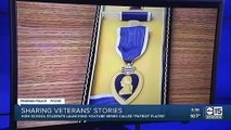 Valley high school students share veterans' stories on 'Patriot Plates' show