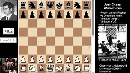 Bobby Fischer´s exchange sacrifice leads an attack on f7 (1968)