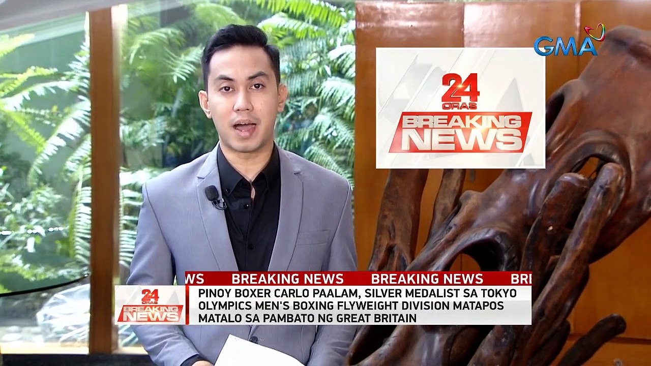 Pinoy boxer Carlo Paalam, silver medalist sa Tokyo Olympics men's boxing flyweight division amtapos matalo sa pambato ng Great Britain | 24 Oras News Alert
