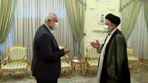 Son dakika... İran Cumhurbaşkanı Reisi, Filistin İslami Cihad Hareketi Genel Sekreteri Nahale ile görüştü