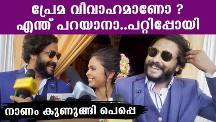 Pepe Antony Varghese talks to media after his wedding
