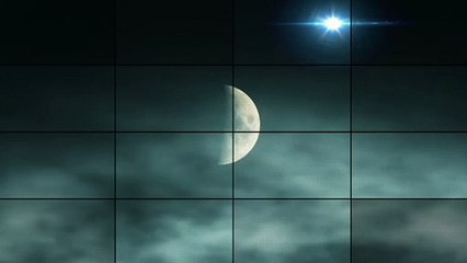 nubes sobre la luna