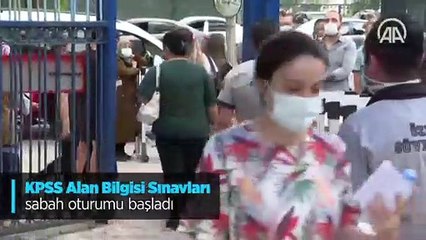KPSS Alan Bilgisi Sınavları sabah oturumu başladı