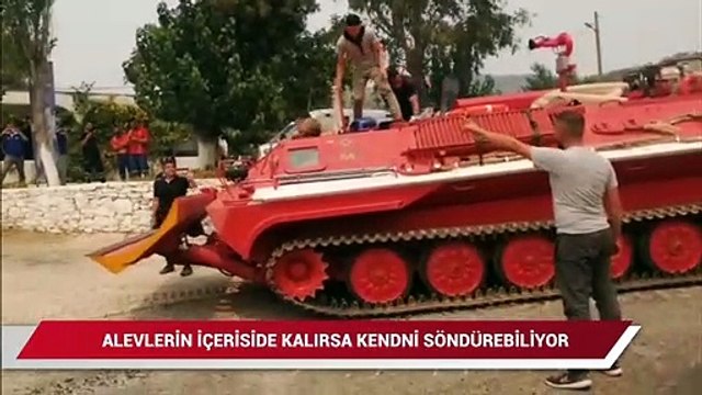 Türkiye'de bir tane var, orman yangınlarında itfaiye tankı ilk kez devreye girdi