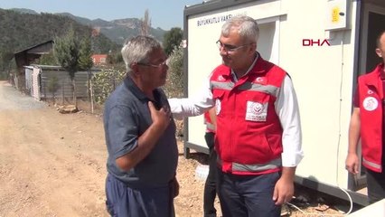 AİLE VE SOSYAL POLİTİKALAR BAKANLIĞI'NDAN YANGIN MAĞDURLARINA PSİKOLOJİK DESTEK