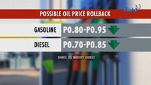 Presyo ng petrolyo, posibleng may rollback sa susunod na linggo | 24 Oras Weekend