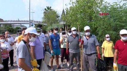 KEMER'DE ORMANLAR YANMASIN DİYE ÇÖPLERİ TOPLADILAR