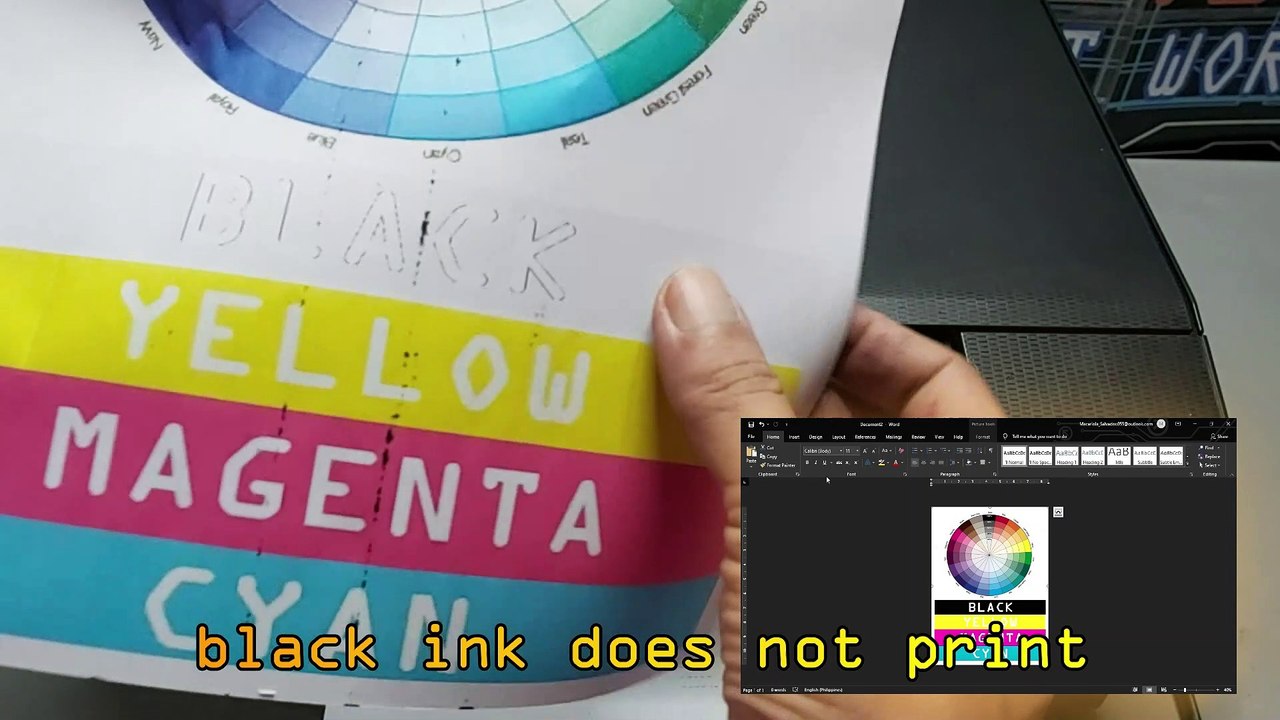 Epson L3110 Not Printing Black / This Method Is Also Applicable To Any Model Of EPSON Printer