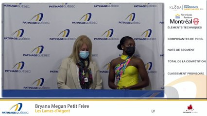 CQÉ 2021 - Junior Dames Prog. Court Gr. 2, Échauffement 1-4