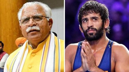 Haryana CM announces Rs 2.5 crore for Bajrang Punia