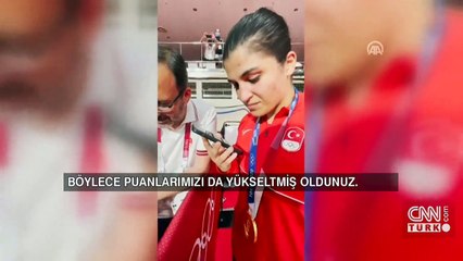 Cumhurbaşkanı Erdoğan'dan Busenaz'a tebrik