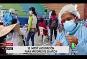 Junín: inician vacunación para mayores de 28 años