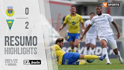 Highlights: FC Arouca 0-2 Estoril Praia (Liga 21/22 #1)