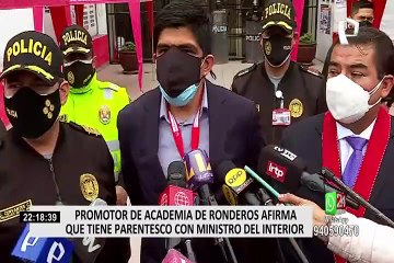 Promotor de academia de ronderos afirmó que tiene parentesco con ministro del interior